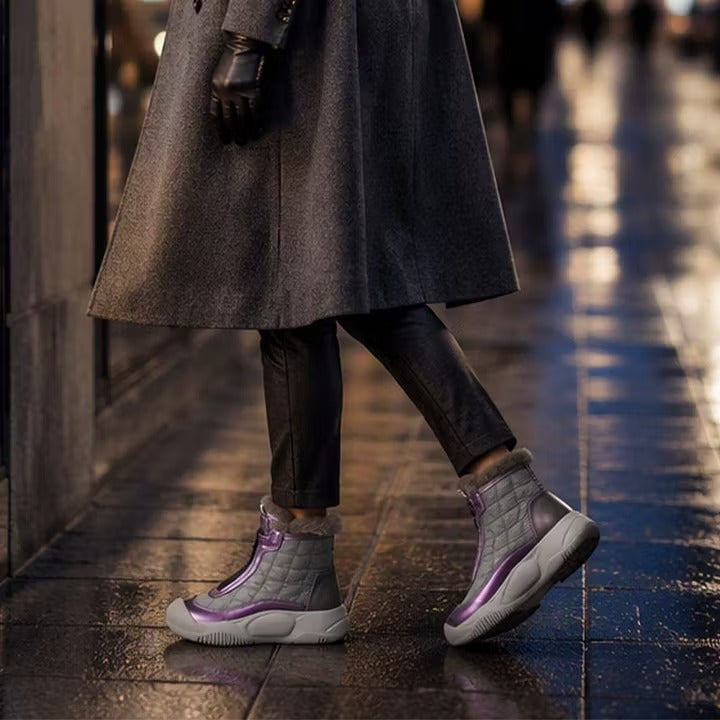 Ava — Bottes d’hiver rétro à doublure duveteuse — Amielle Paris