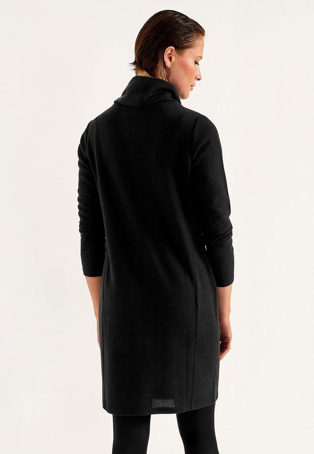 Marlena — Robe pull à col roulé et détails zippés — Amielle Paris