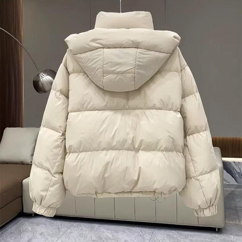 Doudoune à capuche et col haut zippé — Amielle Paris