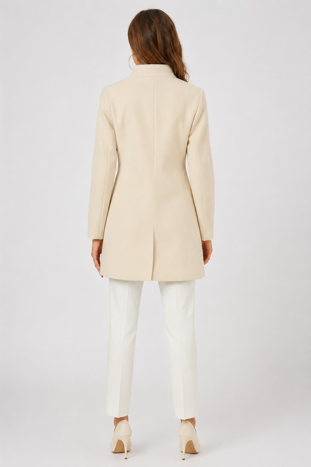 Manteau à col asymétrique — Camilla — Amielle Paris