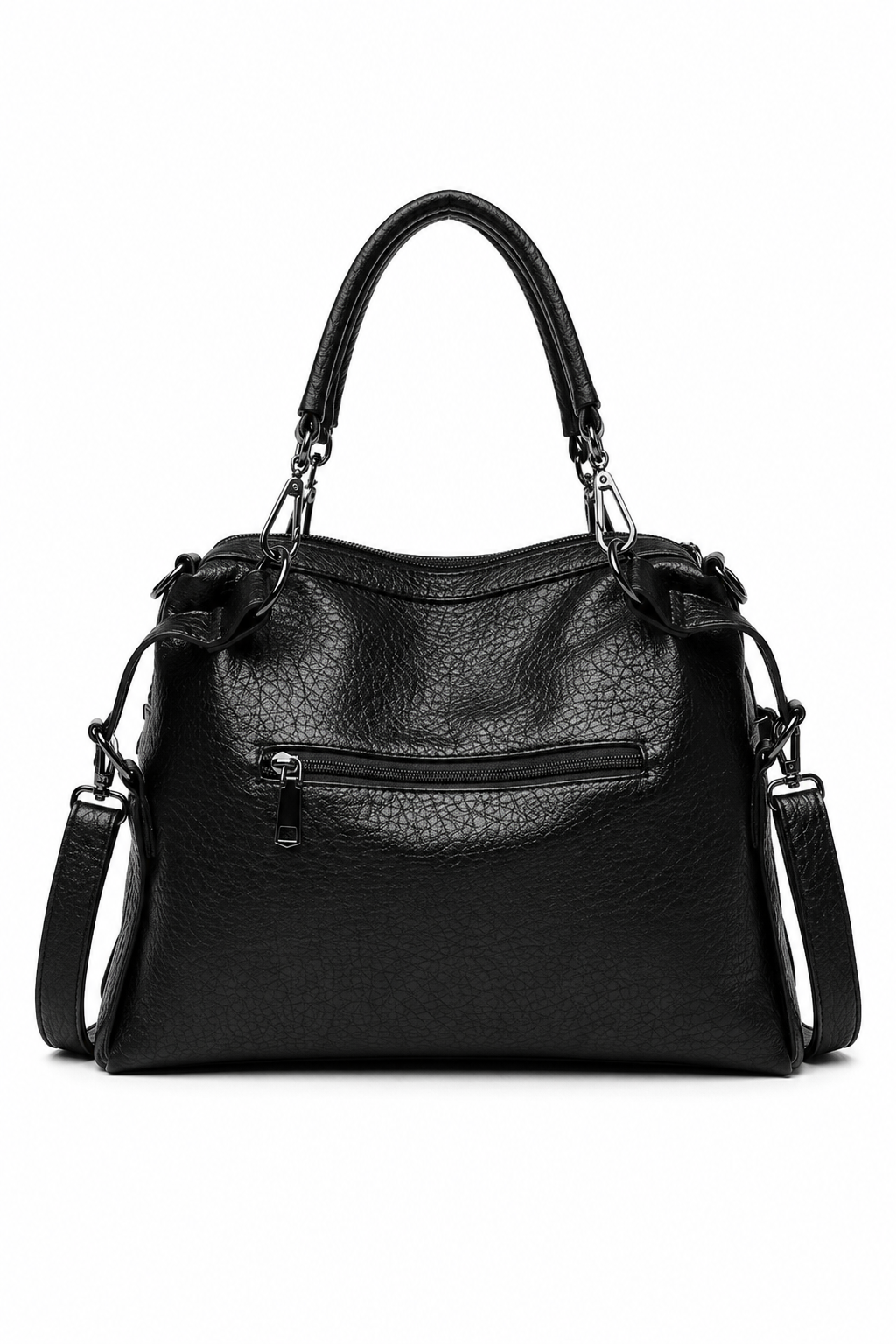 Kyle — Sac grainé à bandoulière amovible — Amielle Paris