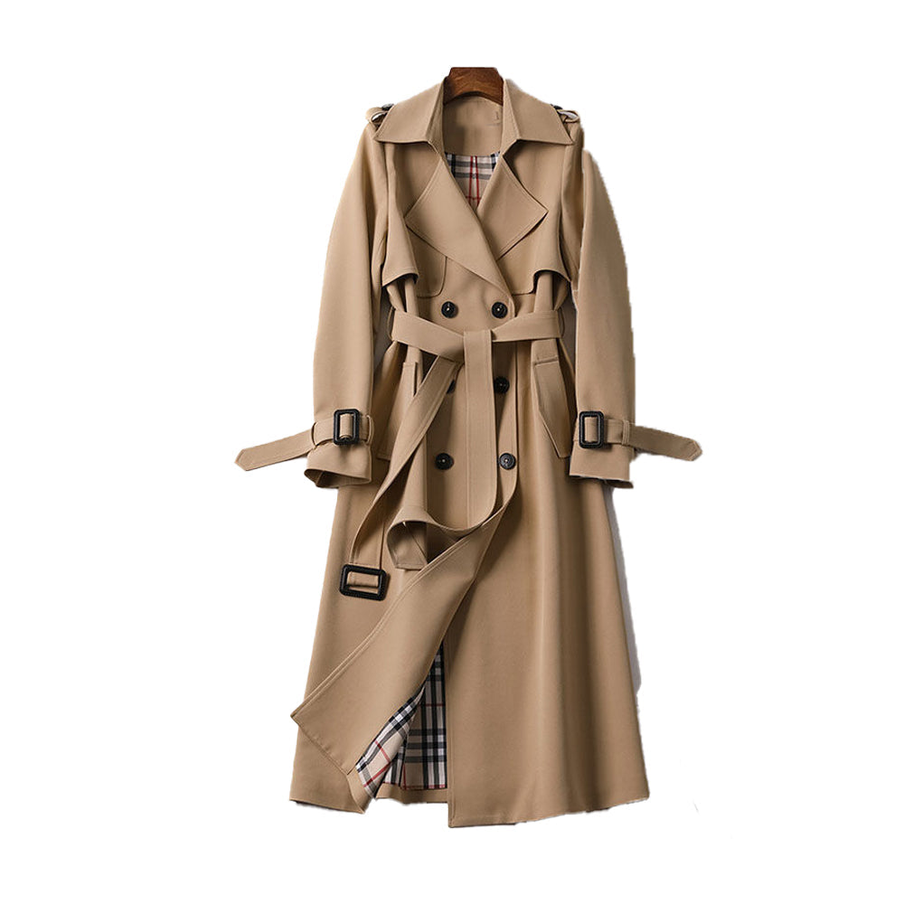 Paige — Trench croisé à ceinture assortie — Amielle Paris