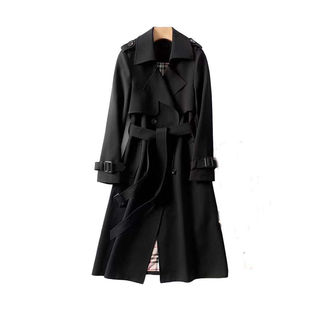 Paige — Trench croisé à ceinture assortie — Amielle Paris