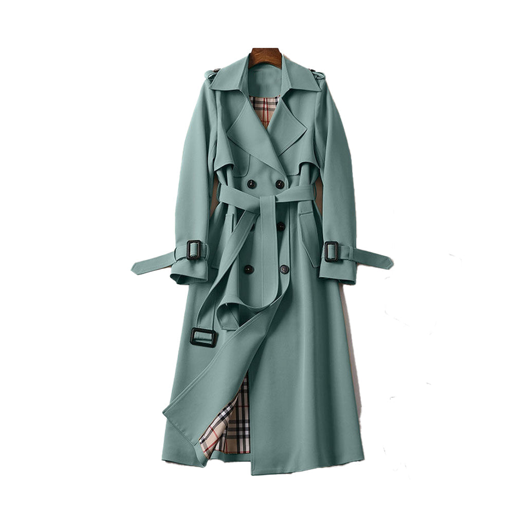 Paige — Trench croisé à ceinture assortie — Amielle Paris