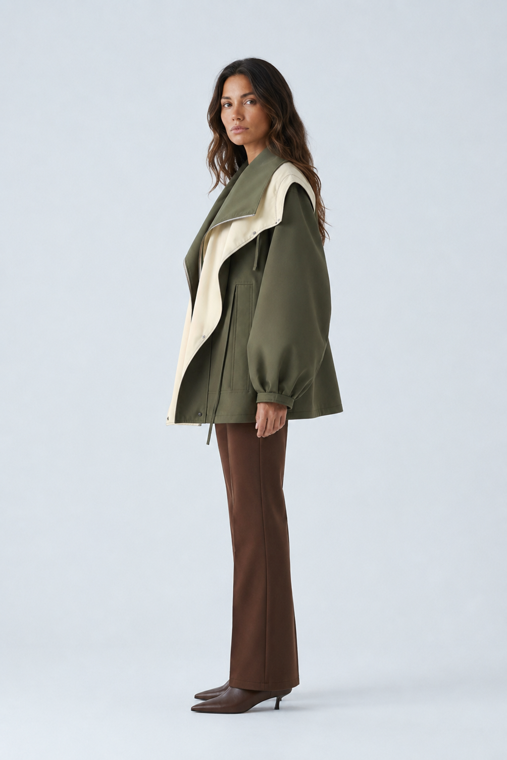 Maisy — Veste ample à grand col châle — Amielle Paris
