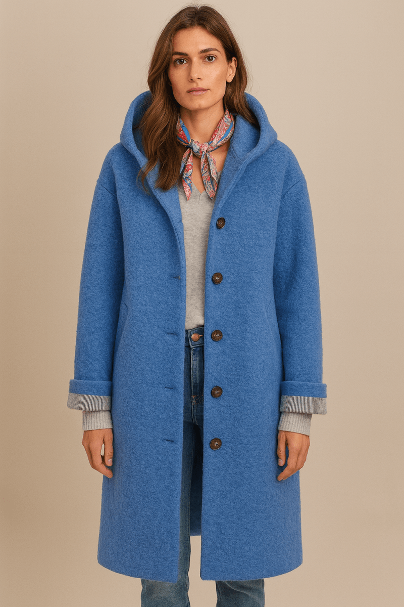 Felicity — Manteau mi-long boutonné — Amielle Paris