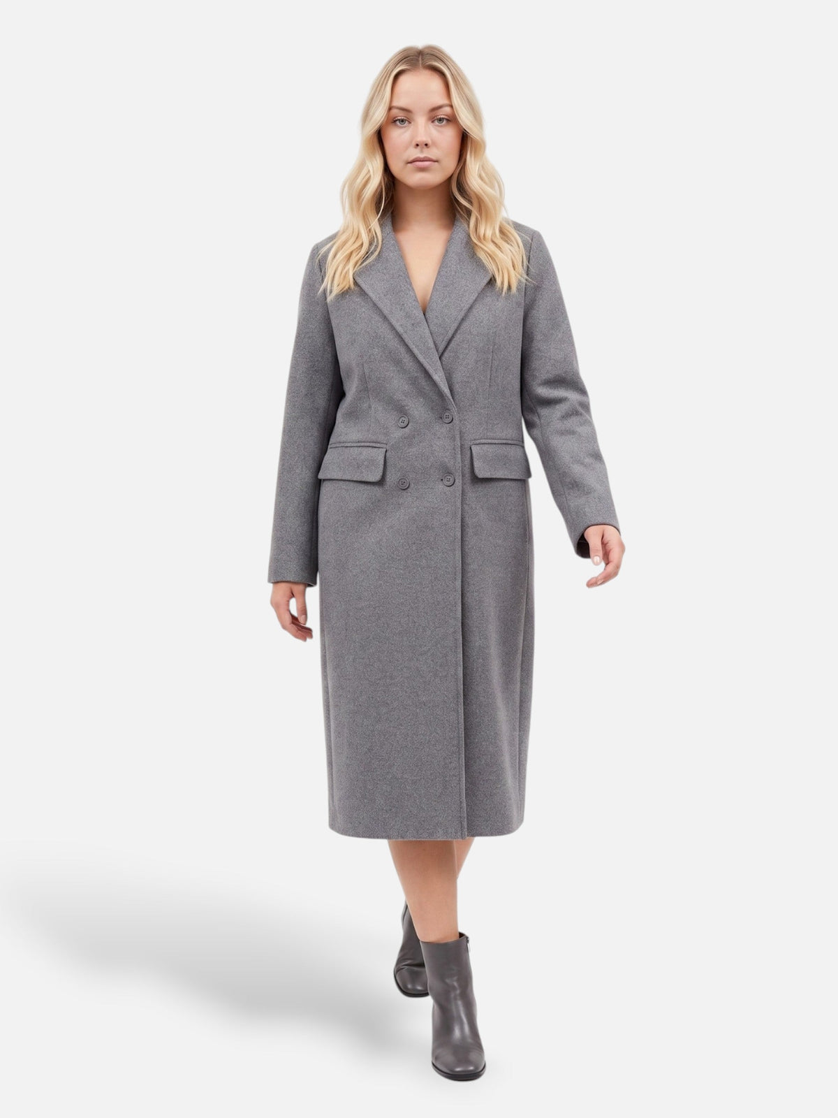 Manteau cintré à double boutonnage — Amielle Paris