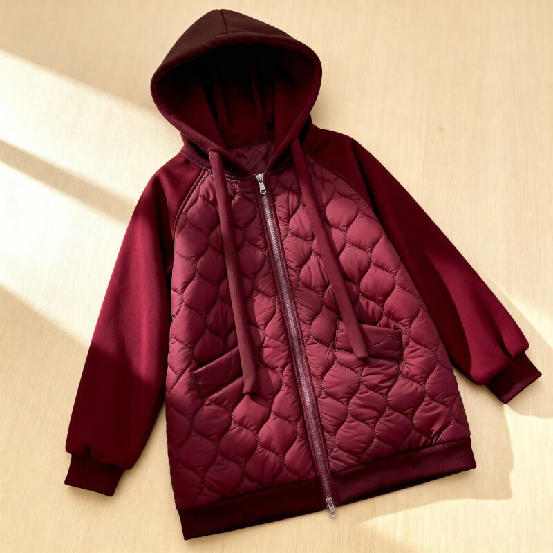 Harper — Veste matelassée à capuche et coupe ample — Amielle Paris