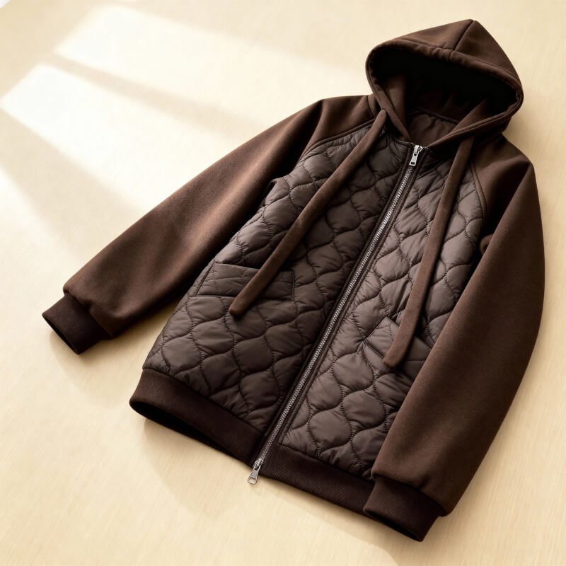 Harper — Veste matelassée à capuche et coupe ample — Amielle Paris
