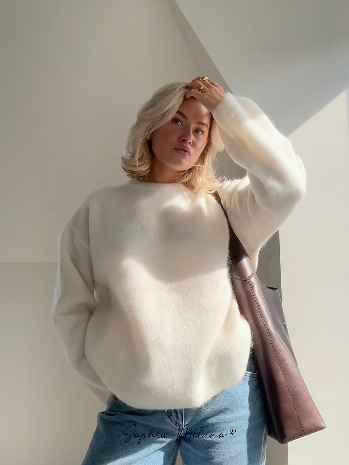 Fiona — Pull décontracté à col rond — Amielle Paris