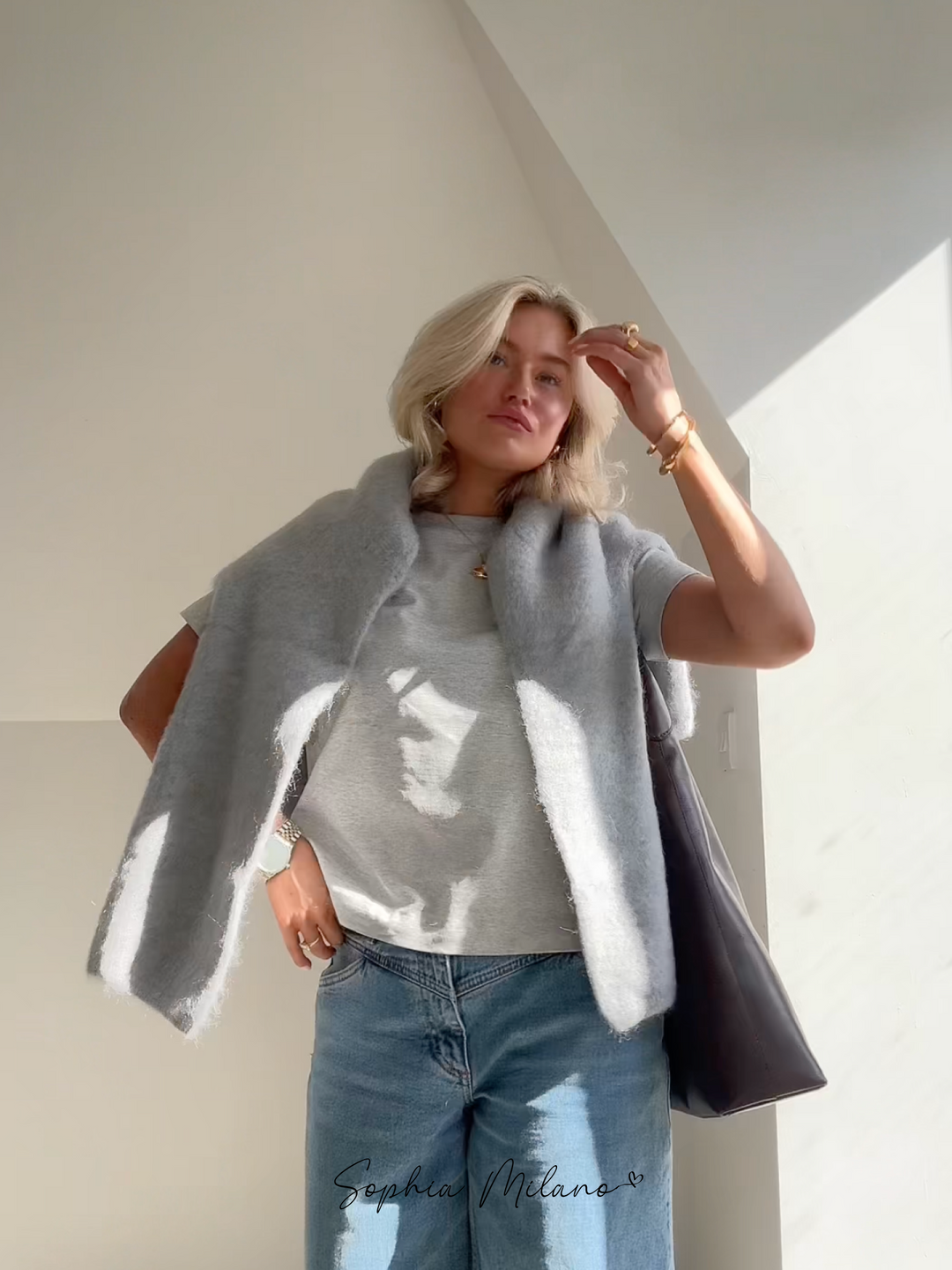 Fiona — Pull décontracté à col rond — Amielle Paris