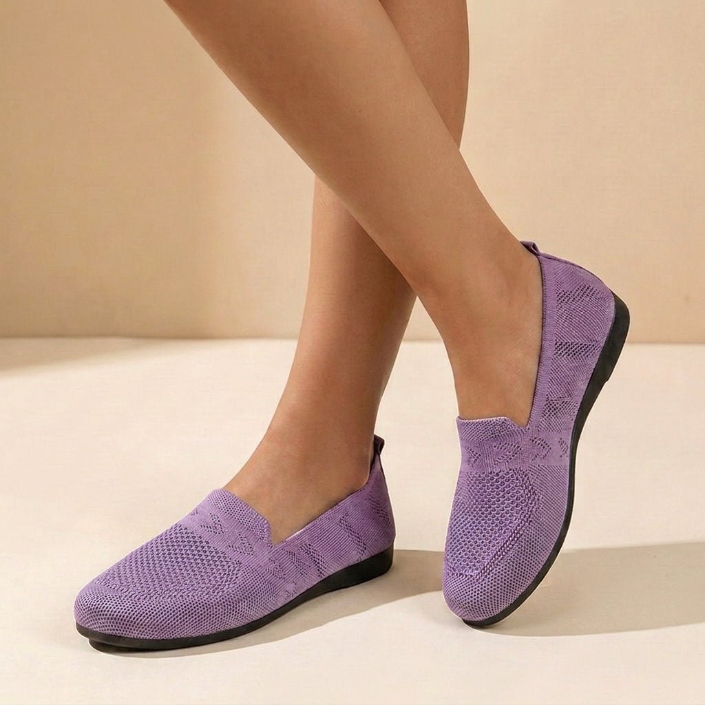 Mocassins en maille à bout rond — Amielle Paris
