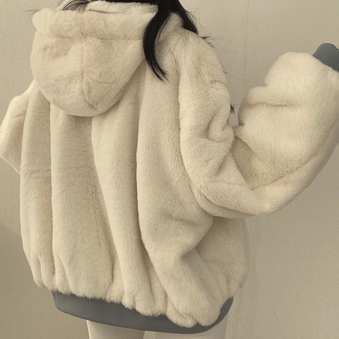 Liana — Blouson bomber décontracté à capuche — Amielle Paris