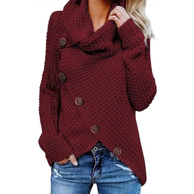 Pull à col bénitier et base asymétrique — Amielle Paris