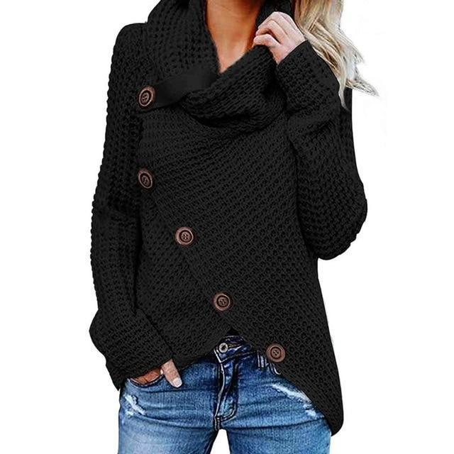 Pull à col bénitier et base asymétrique — Amielle Paris
