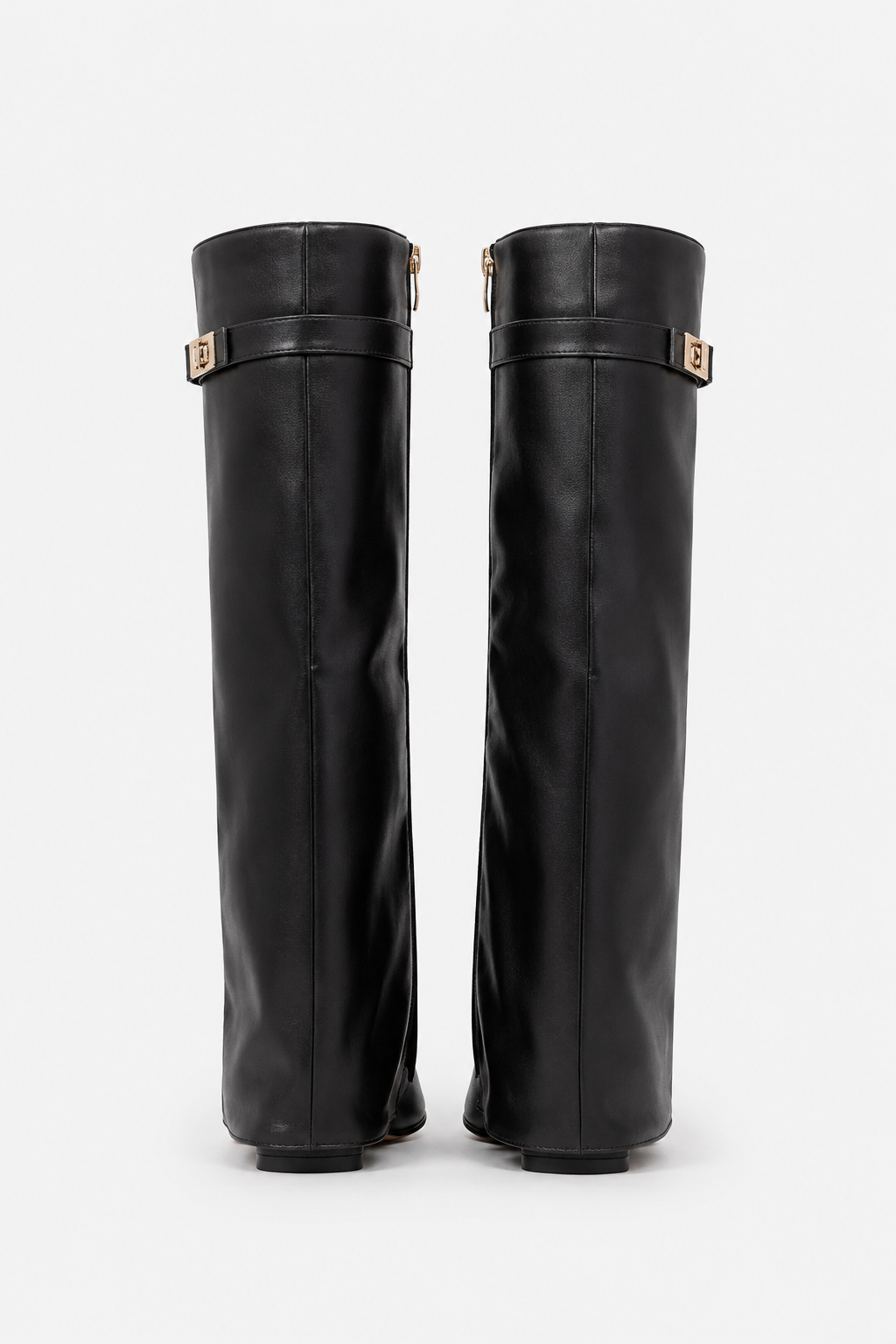 Bottes hautes compensées à rabat Marion — Amielle Paris