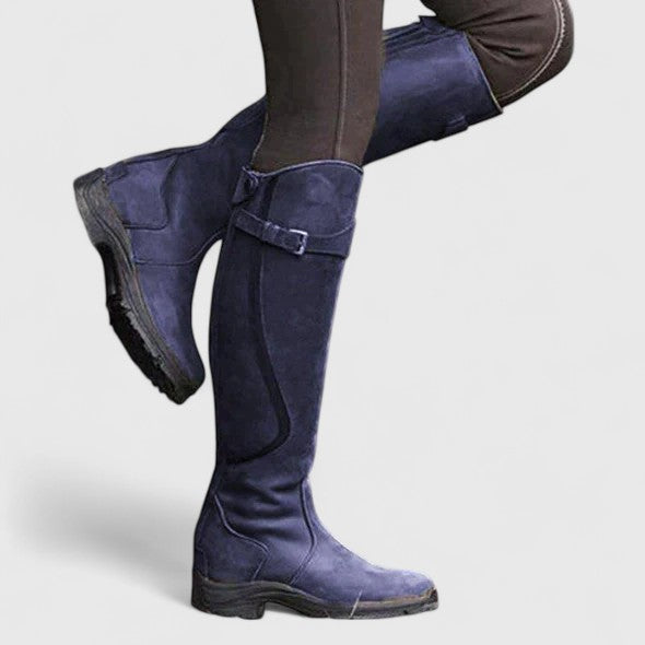 Bianca — Bottes hautes à bride et boucle — Amielle Paris