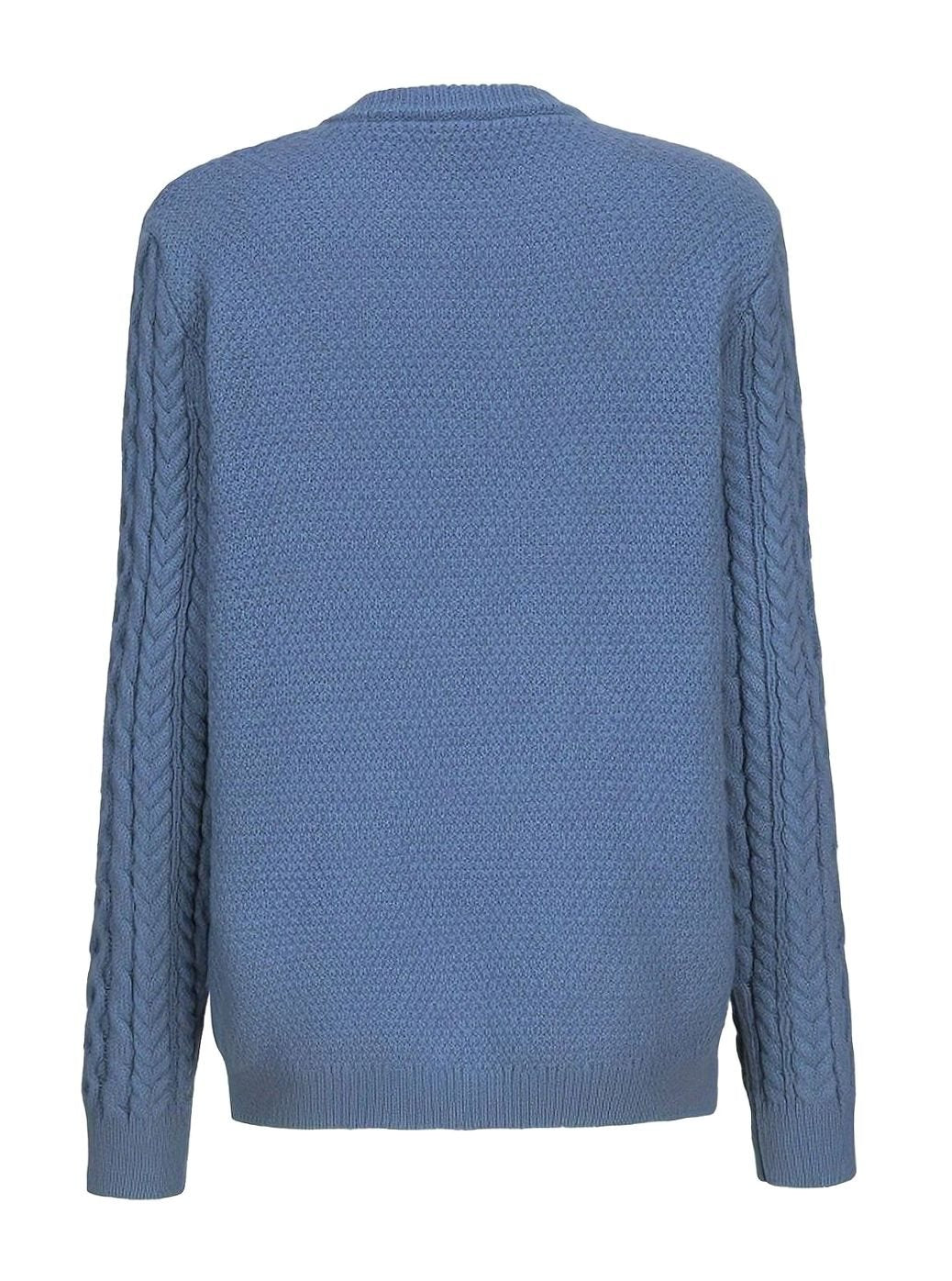 Gilet en grosse maille torsadée à col rond — Amielle Paris