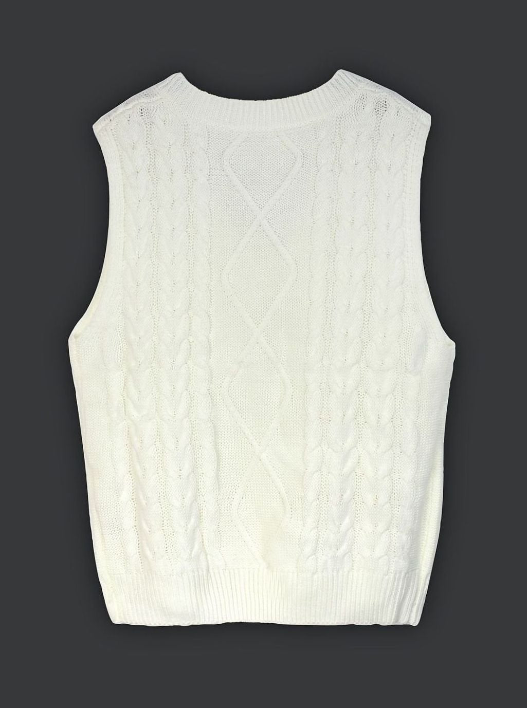 Pull ample sans manches torsadé à col V — Amielle Paris