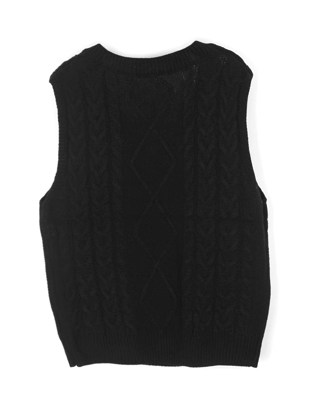 Pull ample sans manches torsadé à col V — Amielle Paris
