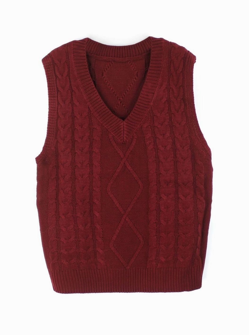 Pull ample sans manches torsadé à col V — Amielle Paris