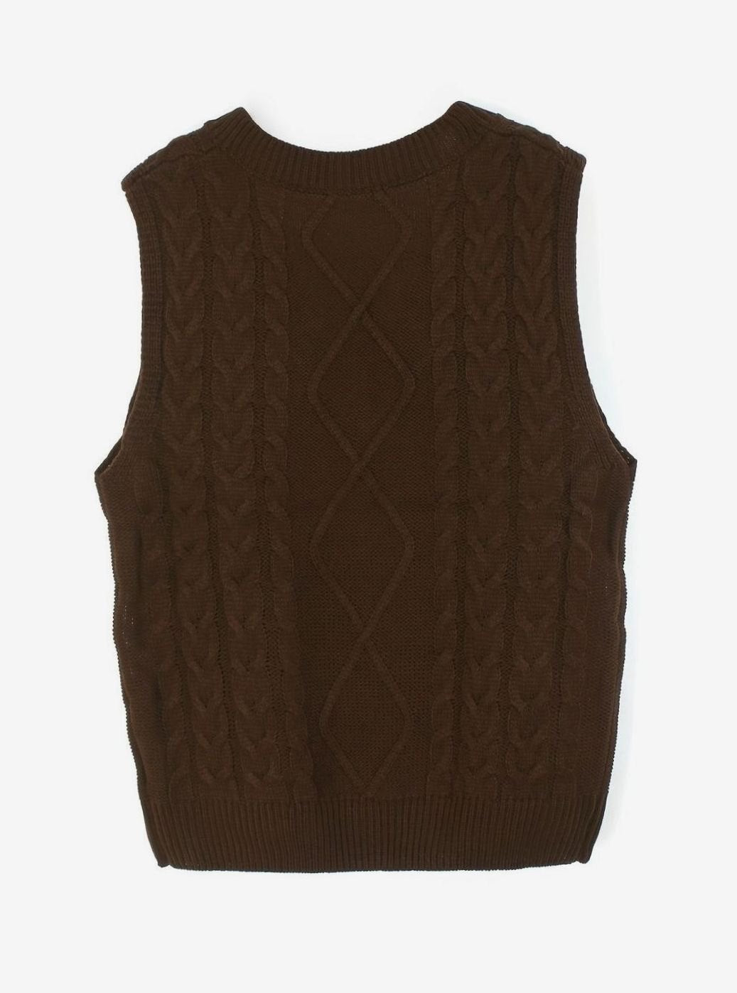 Pull ample sans manches torsadé à col V — Amielle Paris