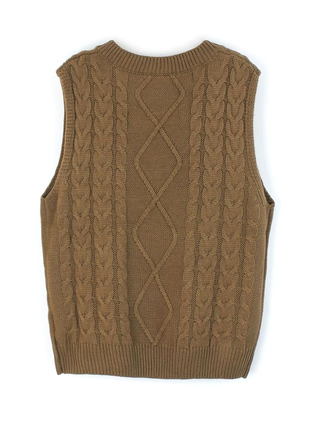 Pull ample sans manches torsadé à col V — Amielle Paris