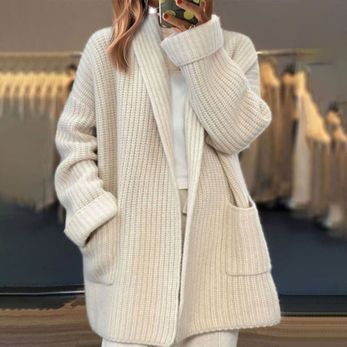 Gilet ample côtelé à poches — Amielle Paris