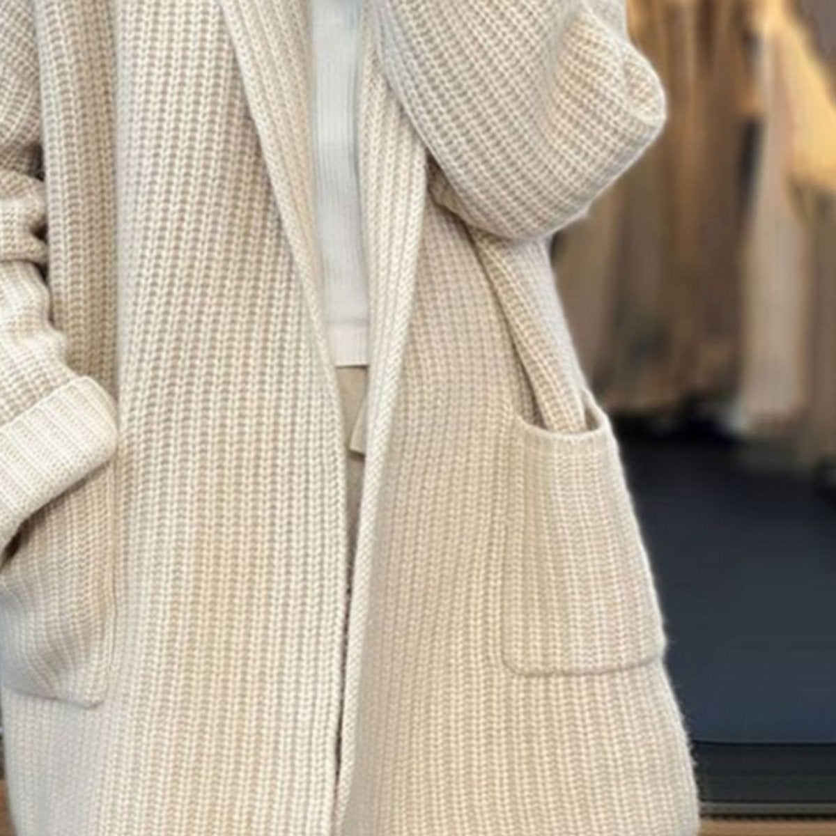 Gilet ample côtelé à poches — Amielle Paris