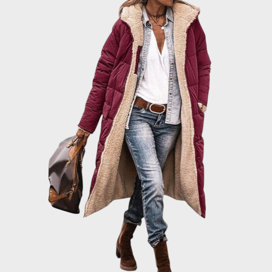Camille | Manteau long réversible