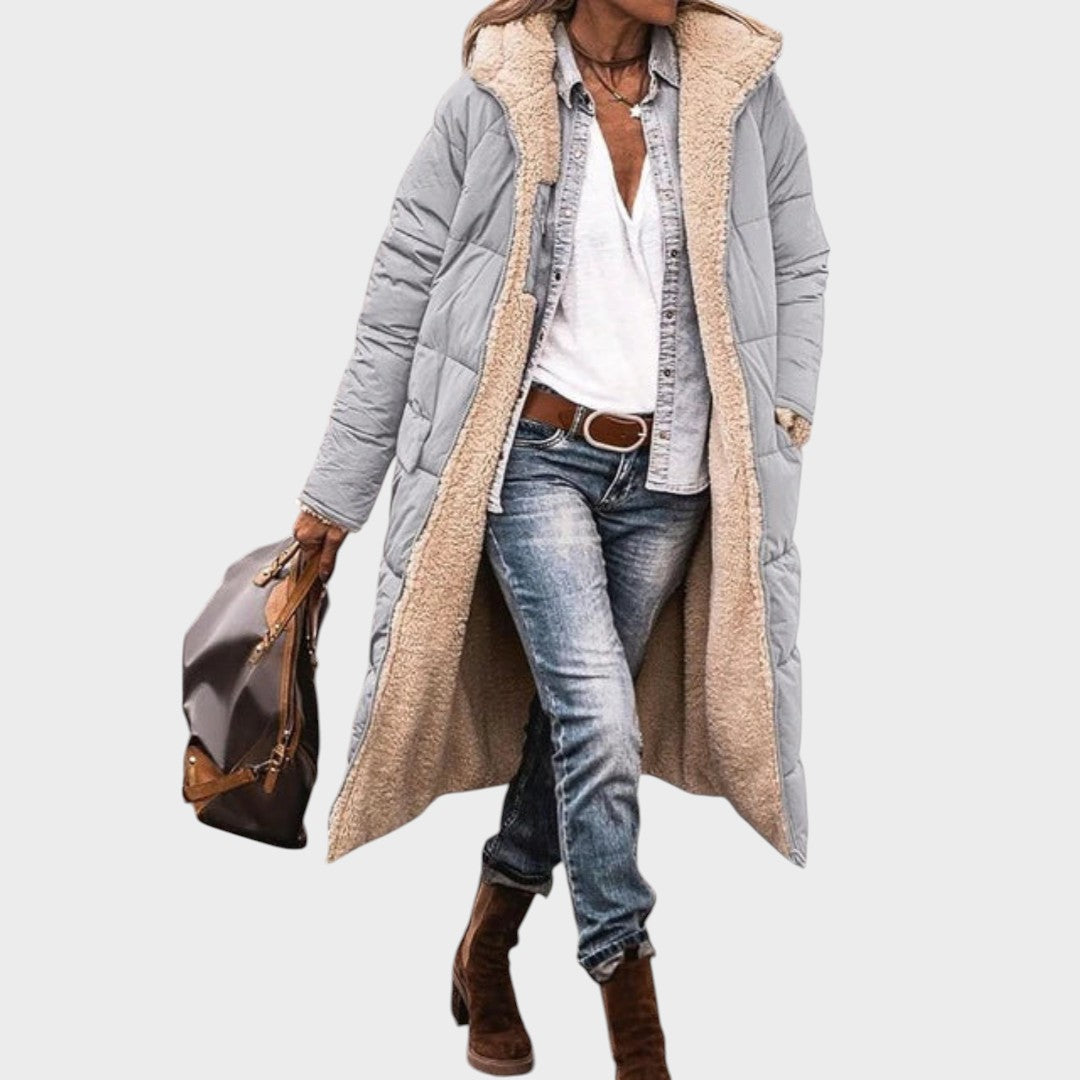Camille | Manteau long réversible