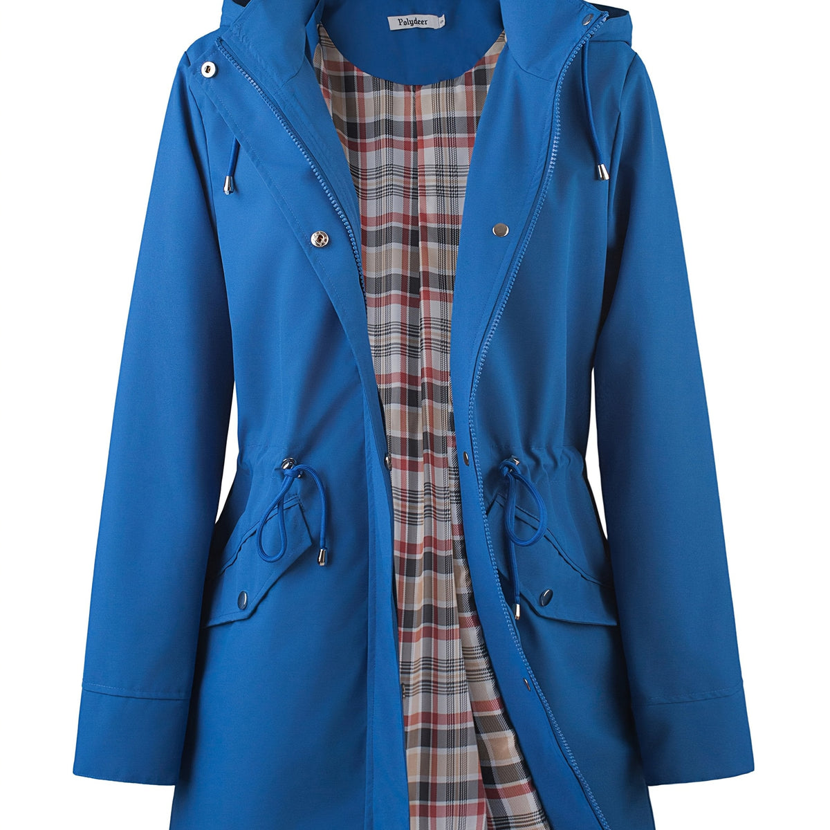 Parka doublée à capuche et taille à cordon — Amielle Paris
