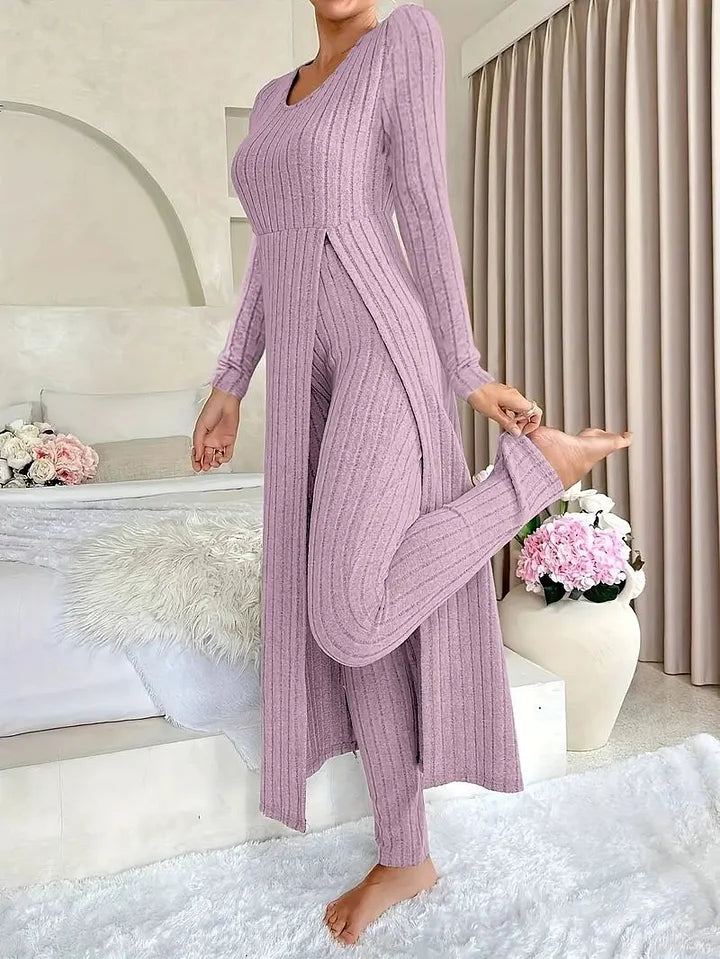 Bella — Ensemble robe côtelée et legging — Amielle Paris
