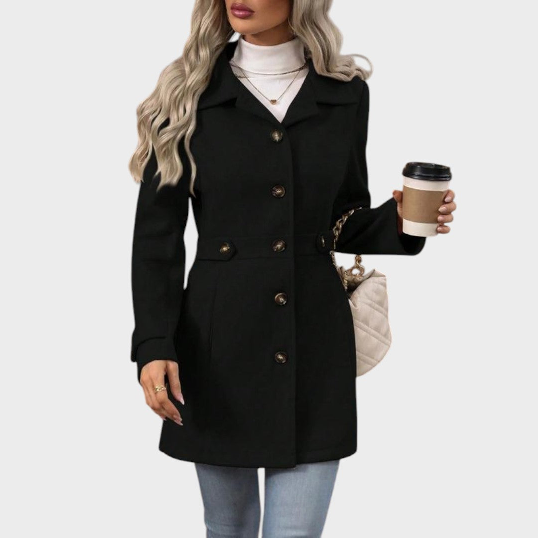 Chantal | Manteau cintré boutonné