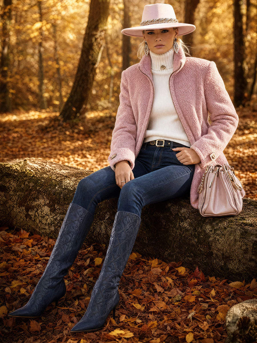 Veste en polaire zippée à col montant — Amielle Paris