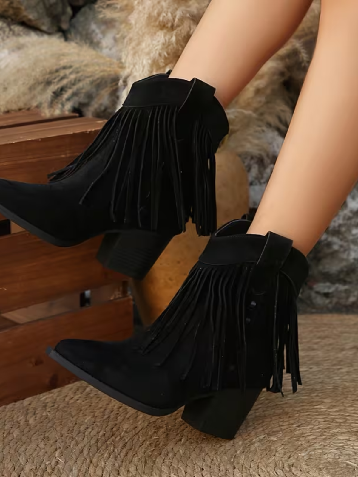 Bottines western à franges Wesinta — Amielle Paris