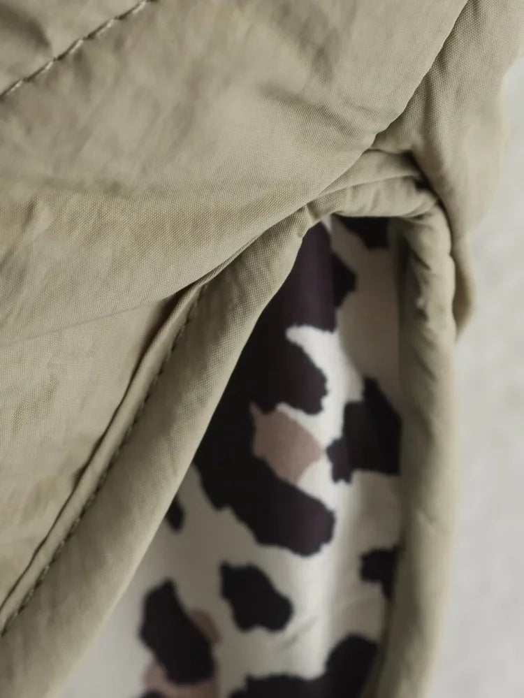 Chloe — Veste matelassée à doublure léopard — Amielle Paris