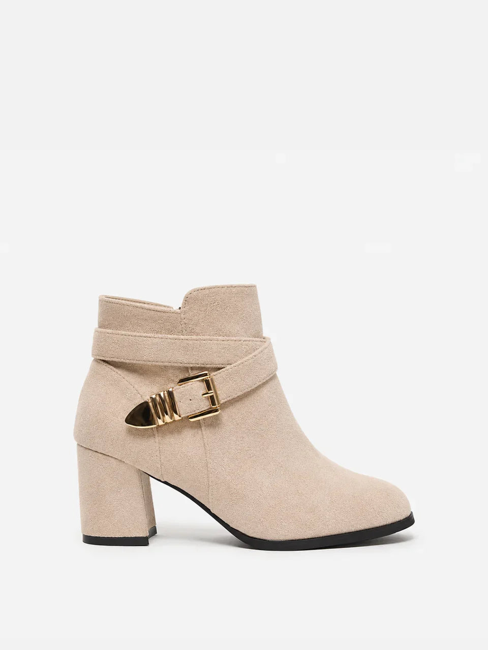 Bottines à talon bloc et bride Edie — Amielle Paris