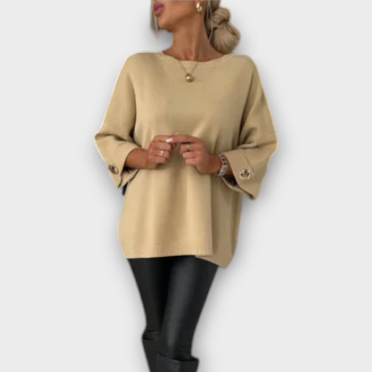 Isabella | Blouse blanche en maille