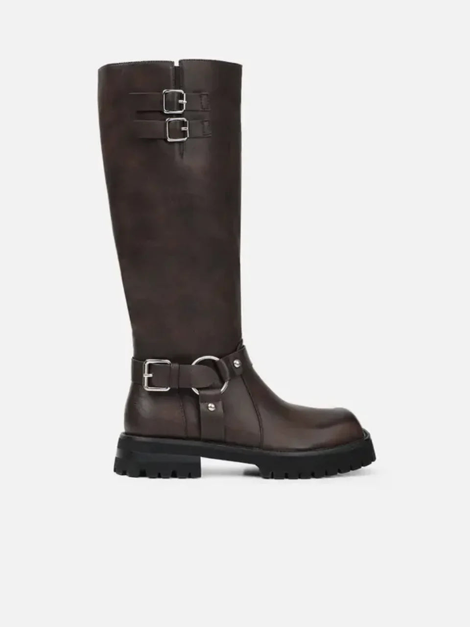 Bottes motardes à plateforme Quinn — Amielle Paris