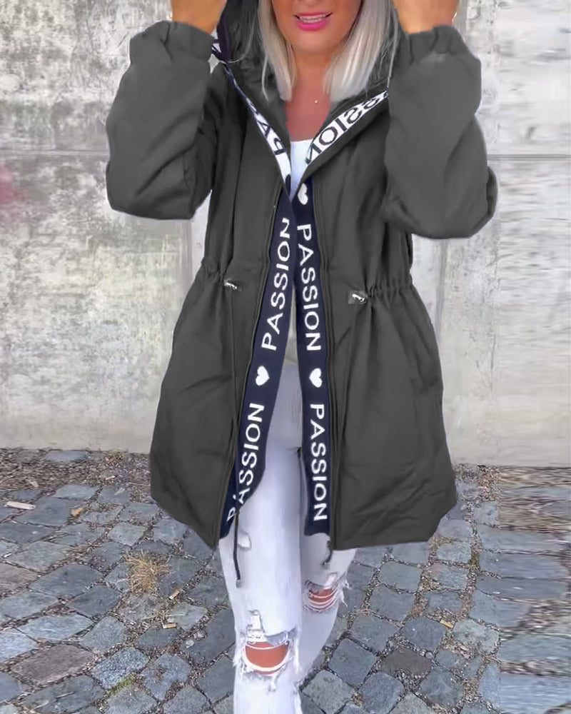 Penelope — Parka à capuche et taille réglable — Amielle Paris