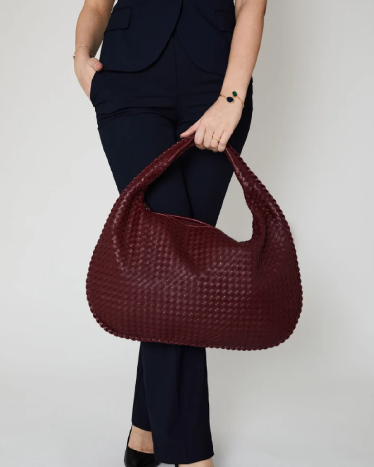 Belle — Sac hobo à anse tressée — Amielle Paris