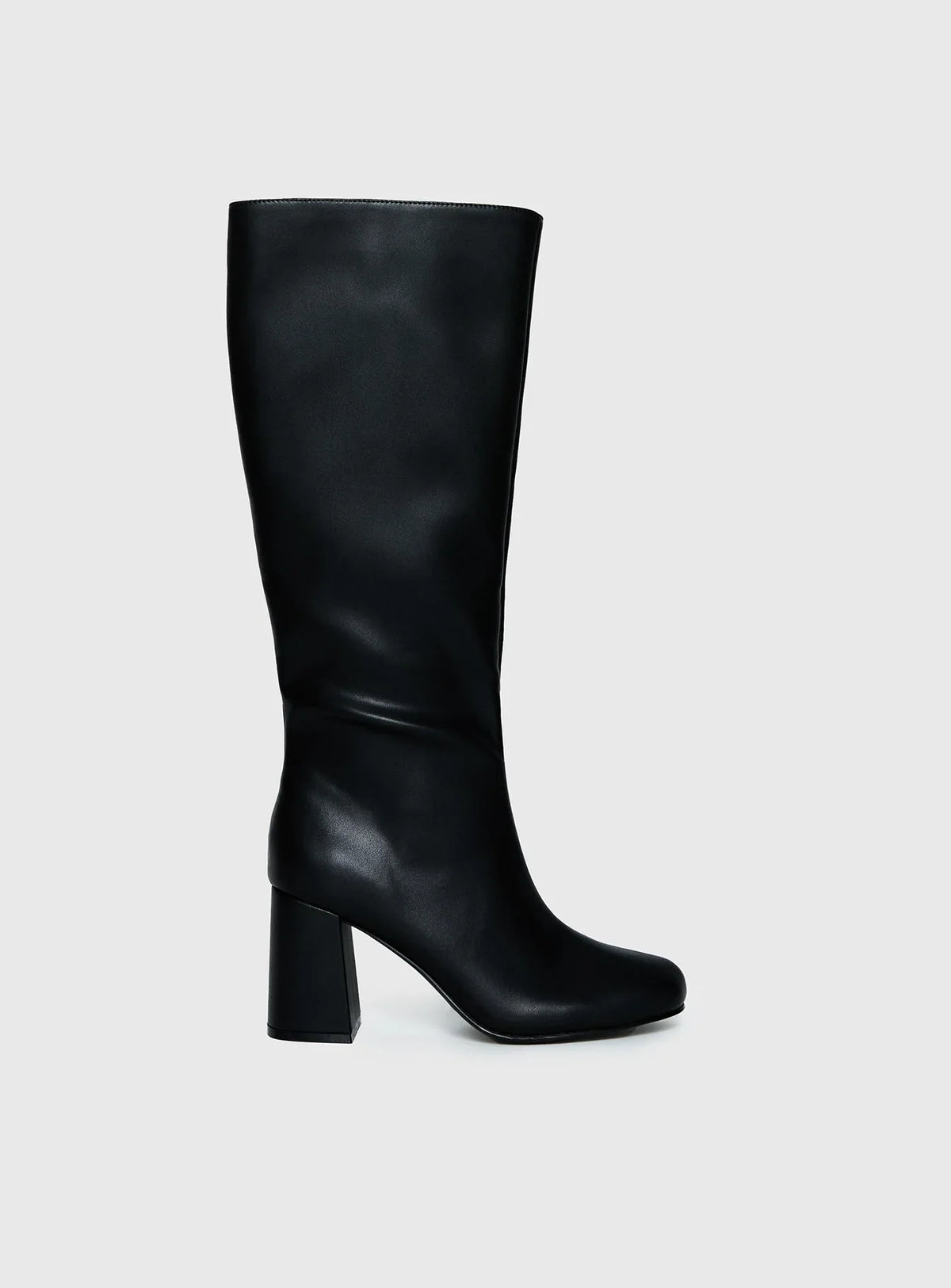 Bottes hautes à talon bloc Nadia — Amielle Paris