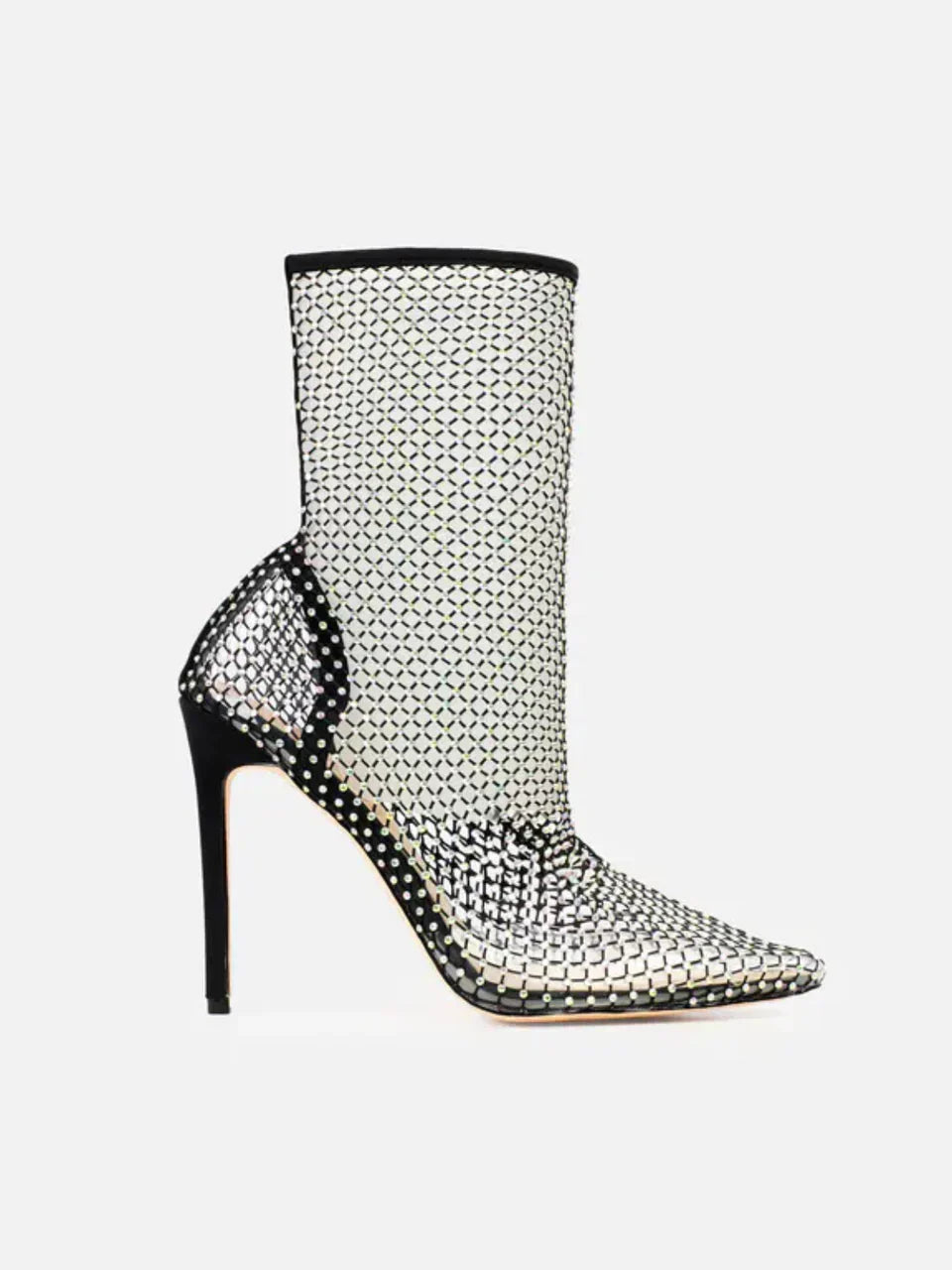 Bottines en tulle à strass Darcy — Amielle Paris