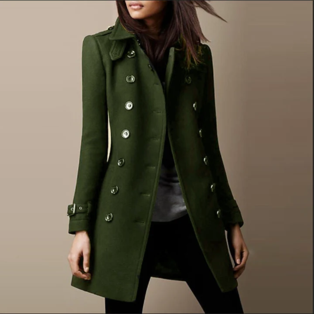 Florence — Manteau à double boutonnage — Amielle Paris