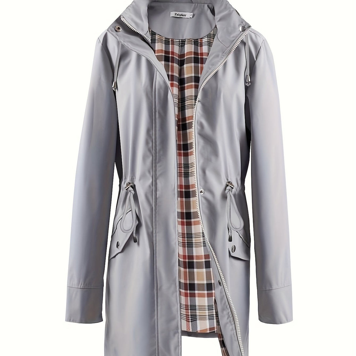 Parka doublée à capuche et taille à cordon — Amielle Paris