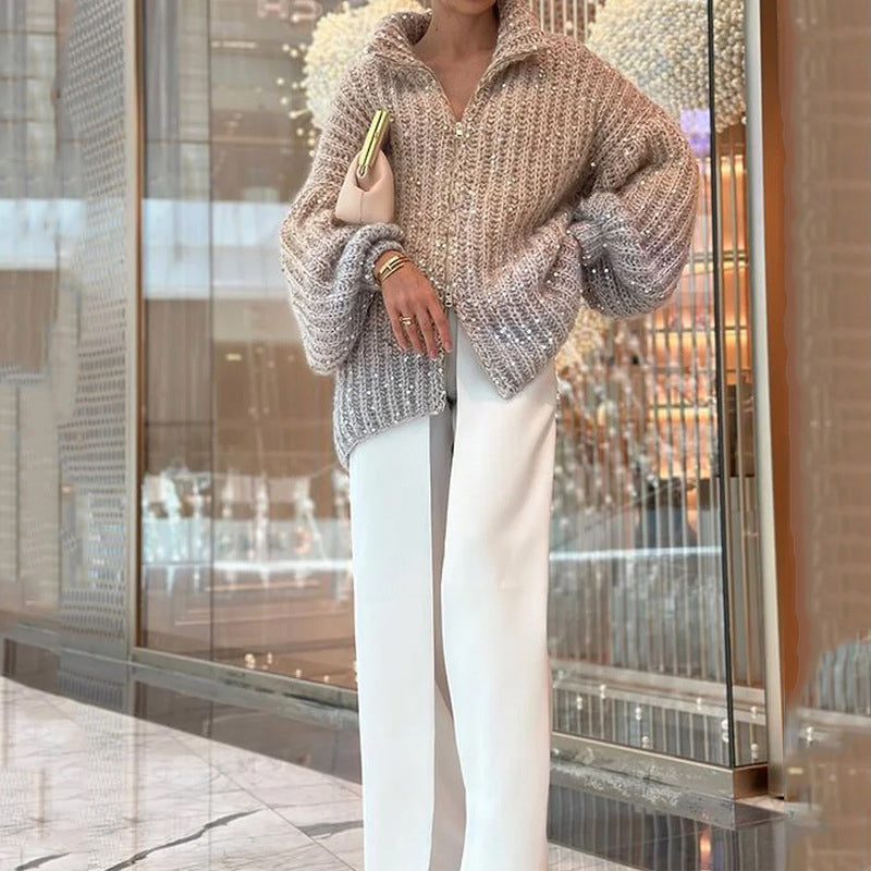 MaraKnit — Cardigan en maille à sequins — Amielle Paris