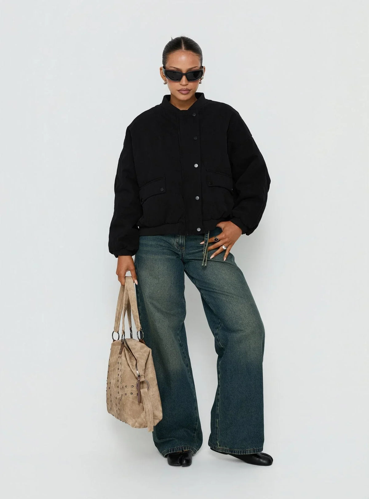 Adèle — Bomber ample matelassé — Amielle Paris