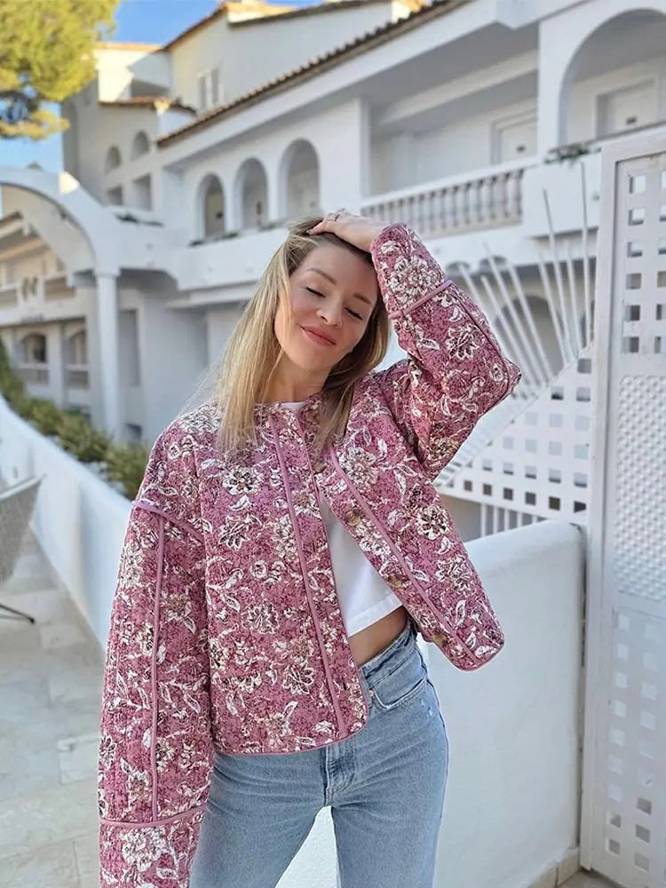 Fiona — Veste légère à motifs colorés — Amielle Paris