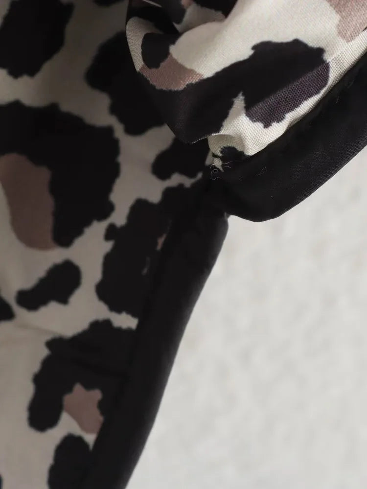 Chloe — Veste matelassée à doublure léopard — Amielle Paris